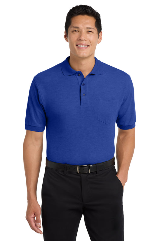 Port Authority® Silk Touch™ Polo with Pocket (K500P-HERRS)