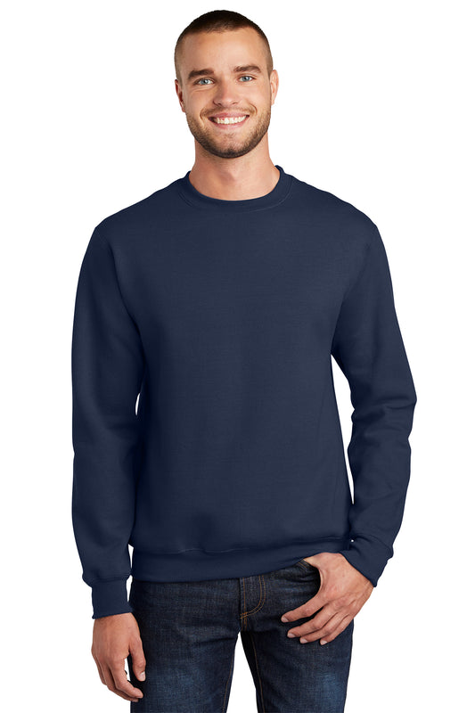 Port & Company® Essential Fleece Crewneck Sweatshirt (PC90-HERRS) American Flag-LS