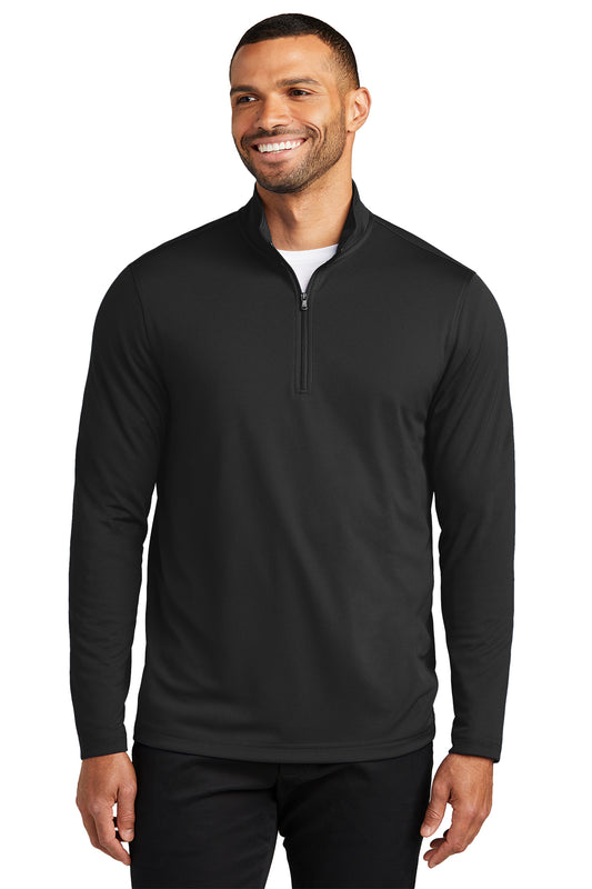 Management - Port Authority® Dry Zone® UV Micro-Mesh 1/4-Zip (K112-HERRS-MGMT) - American Flag-LS
