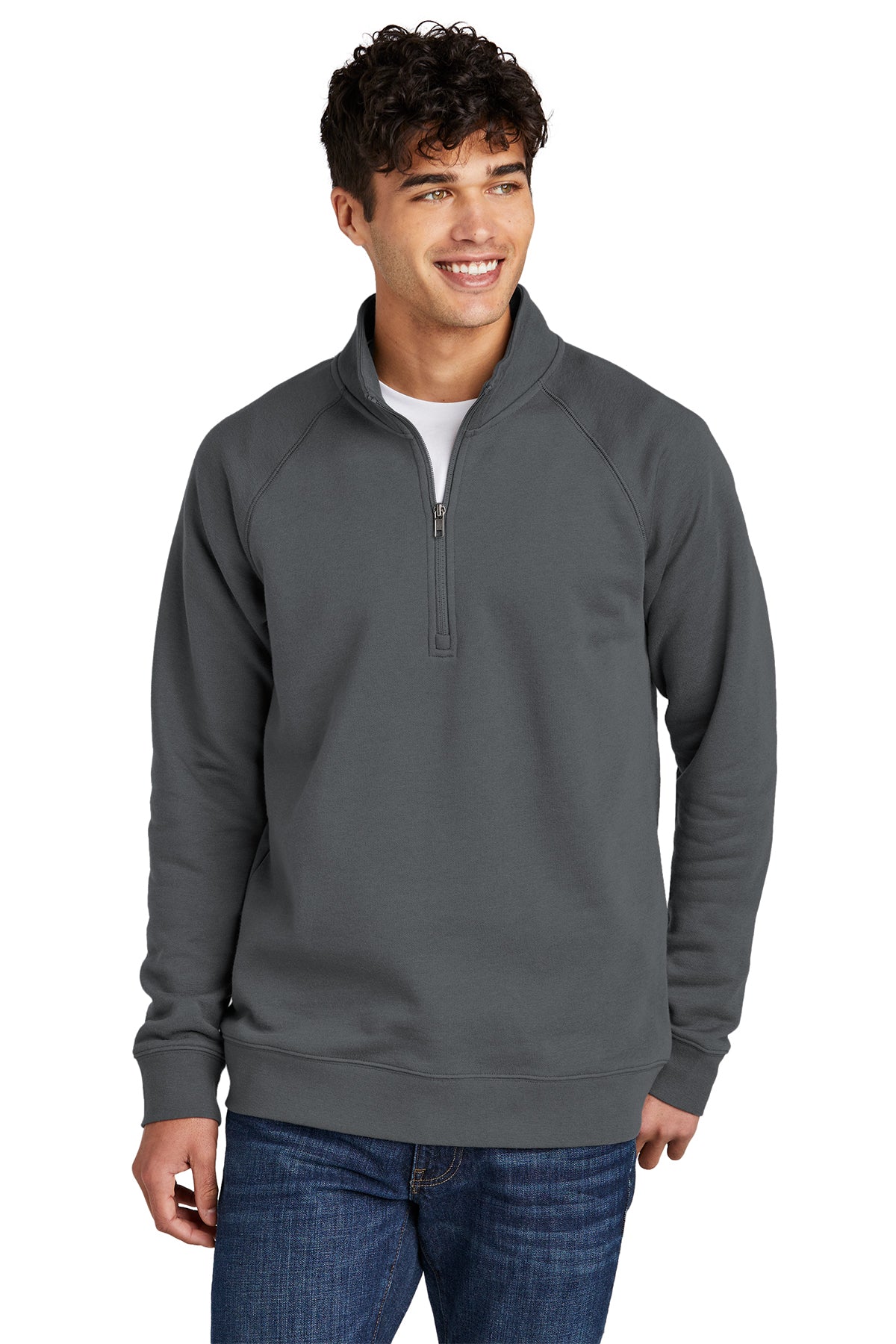 Sport-Tek® Drive Fleece 1/4-Zip Pullover (STF202-HERRS-MGMT) - American Flag-LS