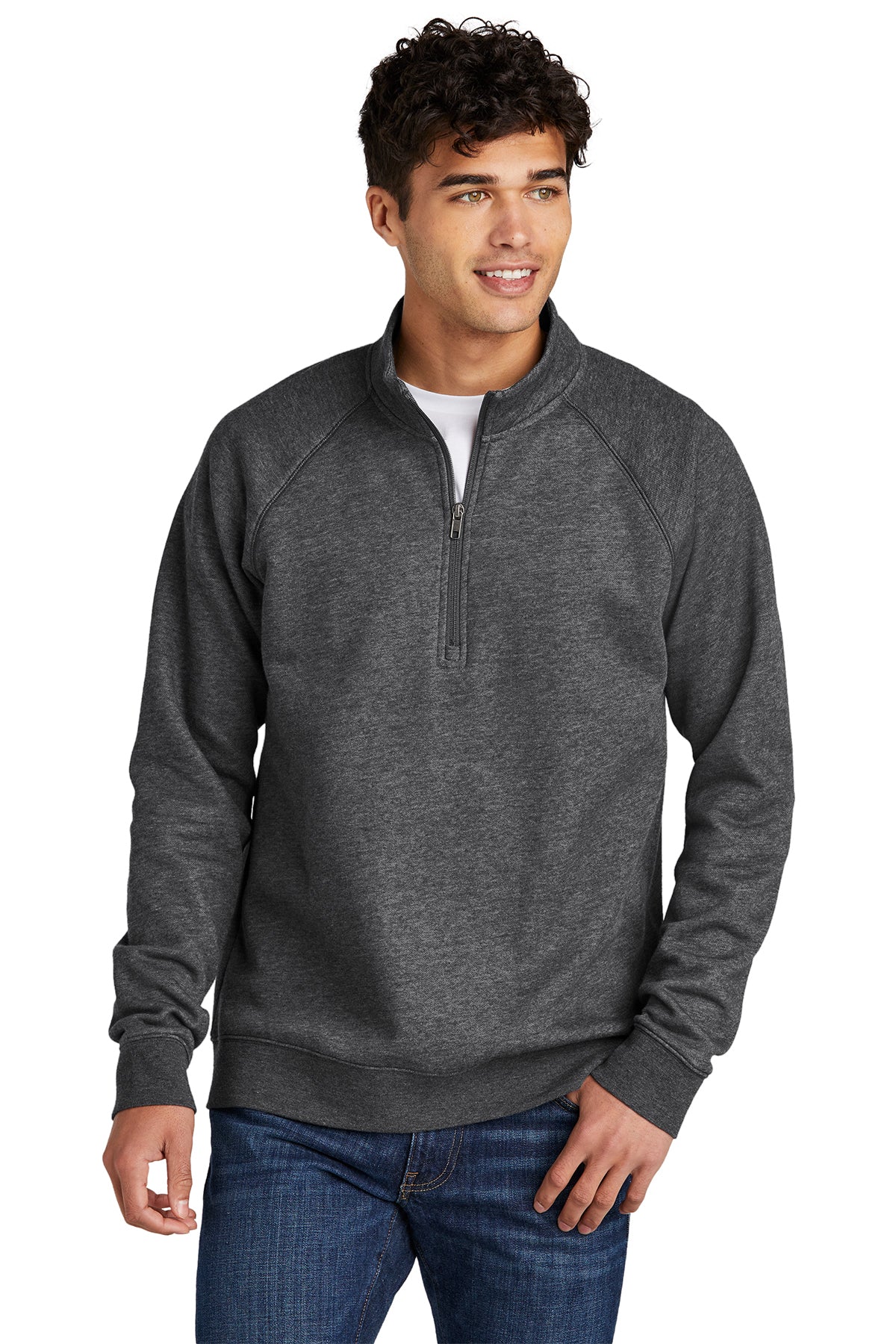 Sport-Tek® Drive Fleece 1/4-Zip Pullover (STF202-HERRS-MGMT) - American Flag-LS