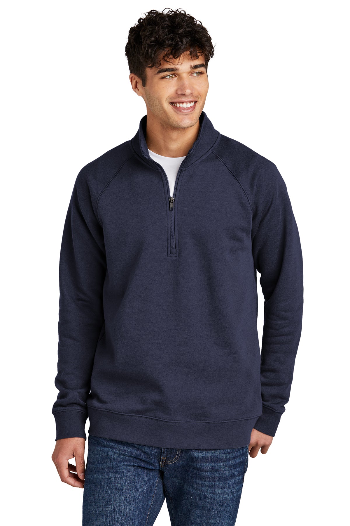 Sport-Tek® Drive Fleece 1/4-Zip Pullover (STF202-HERRS-MGMT) - American Flag-LS