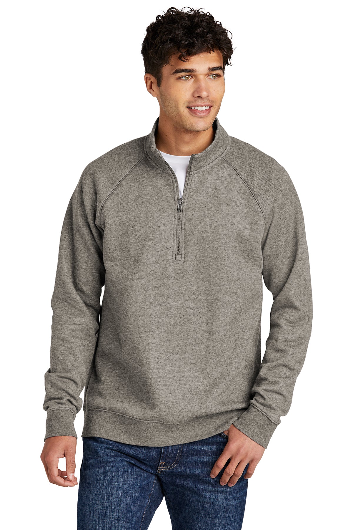 Sport-Tek® Drive Fleece 1/4-Zip Pullover (STF202-HERRS-MGMT) - American Flag-LS