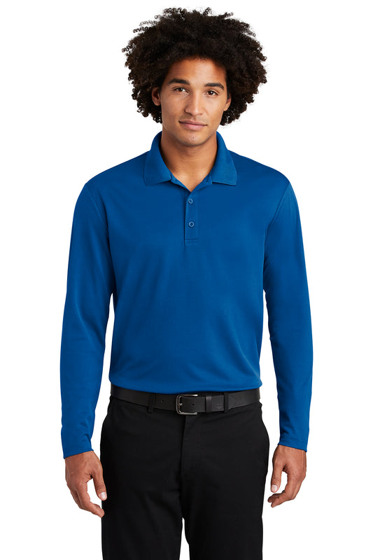 Sport-Tek ® PosiCharge ® RacerMesh ® Long Sleeve Polo (ST640LS-HERRS)