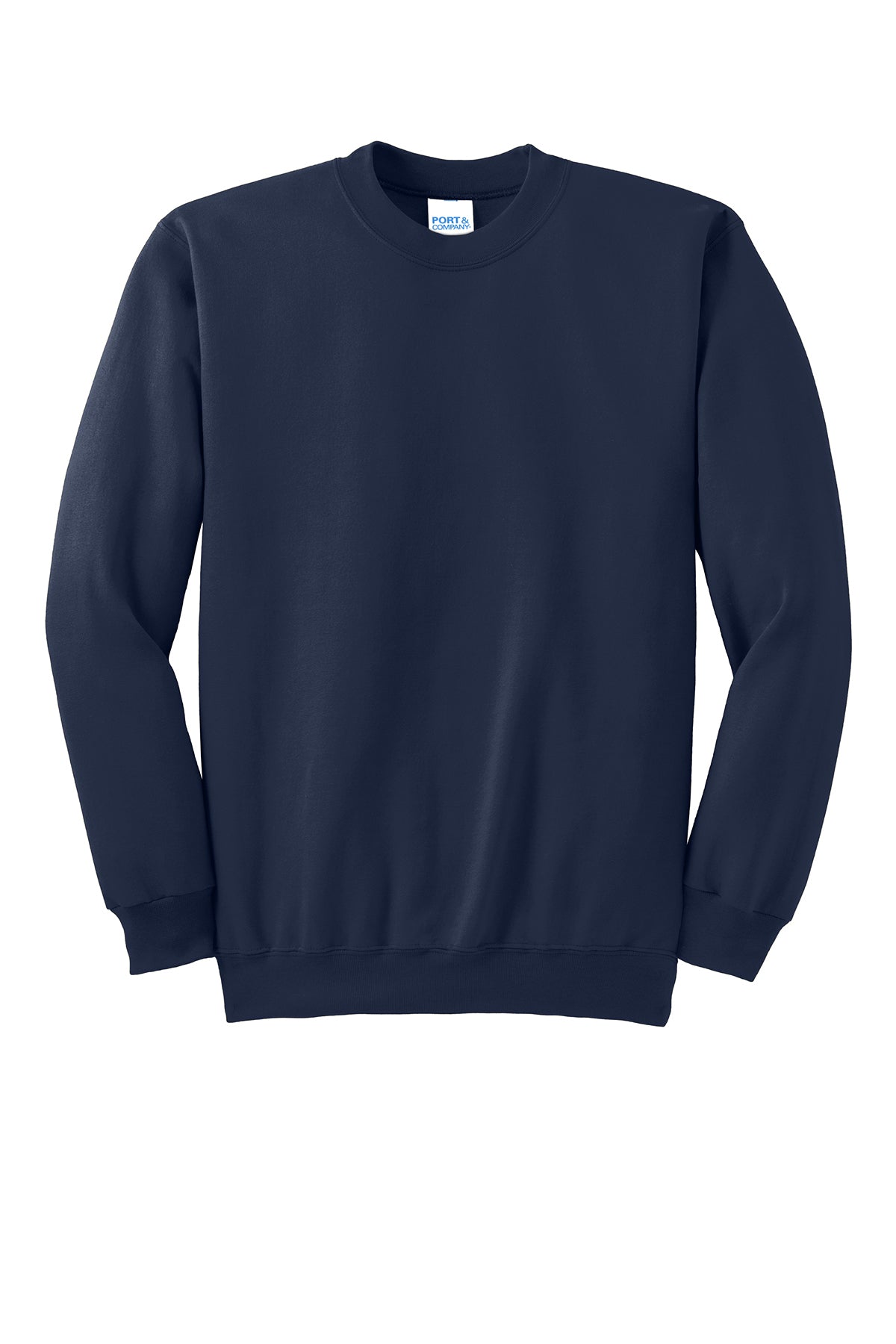 Port & Company® Essential Fleece Crewneck Sweatshirt (PC90-HERRS) American Flag-LS