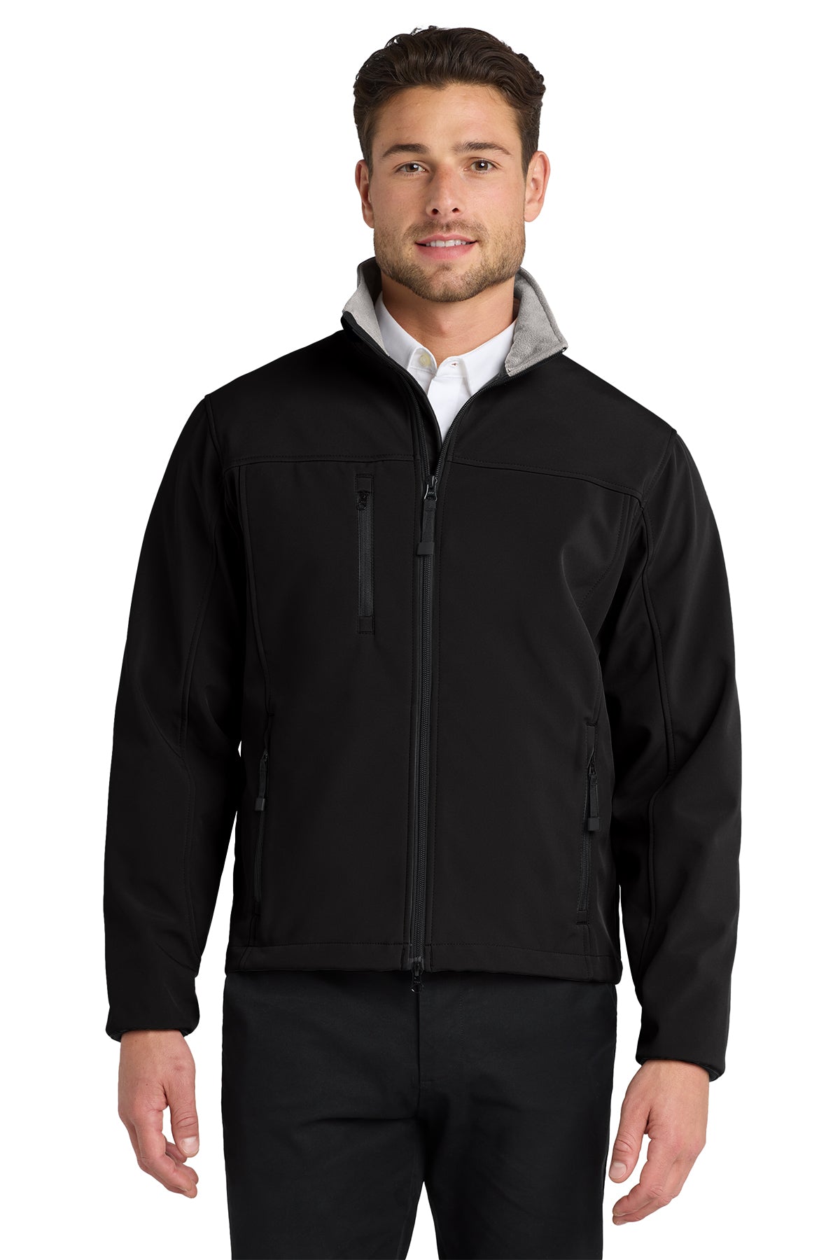 Management - Port Authority® Glacier® Soft Shell Jacket (J790-HERRS-MGMT) American Flag-LS