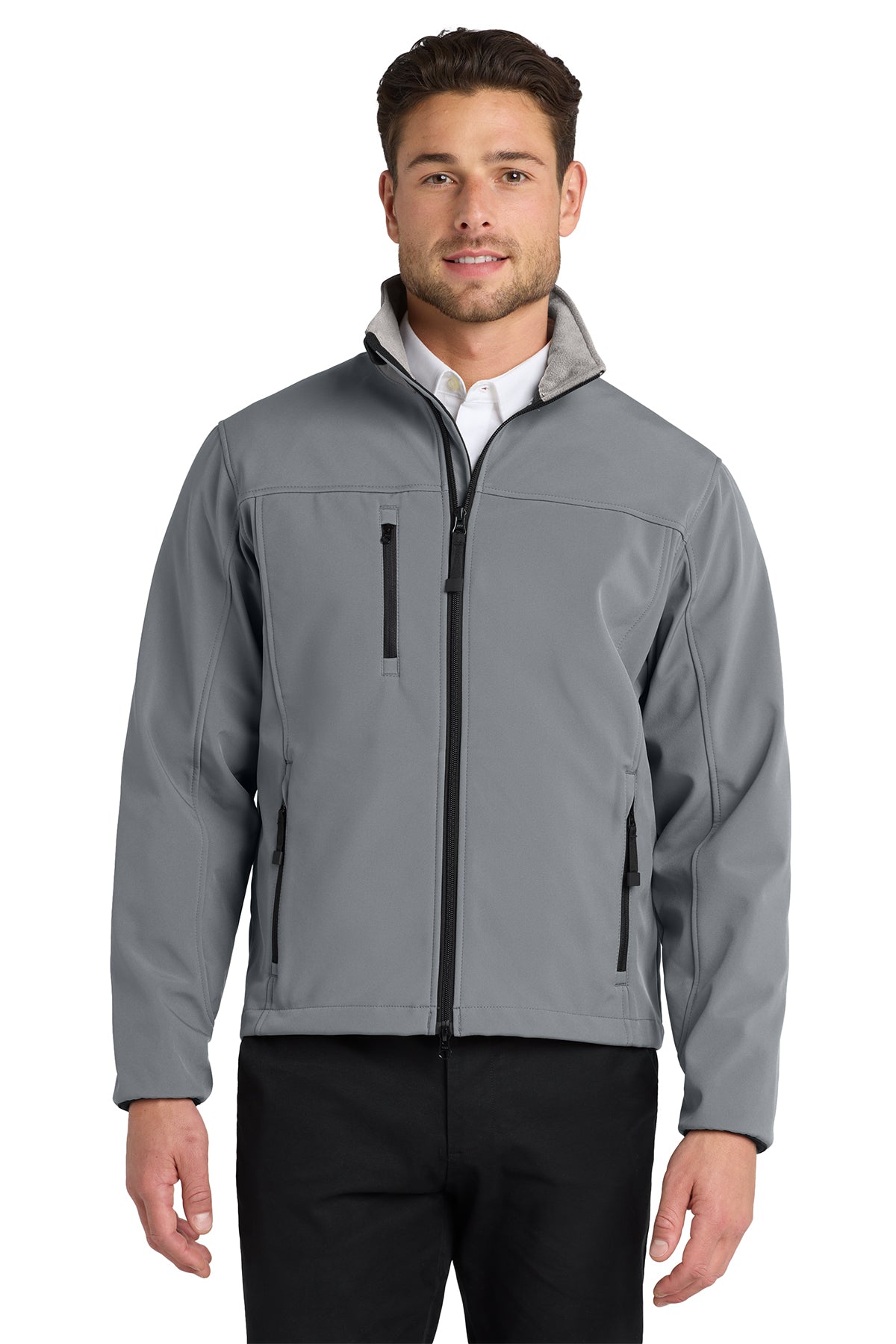 Management - Port Authority® Glacier® Soft Shell Jacket (J790-HERRS-MGMT) American Flag-LS