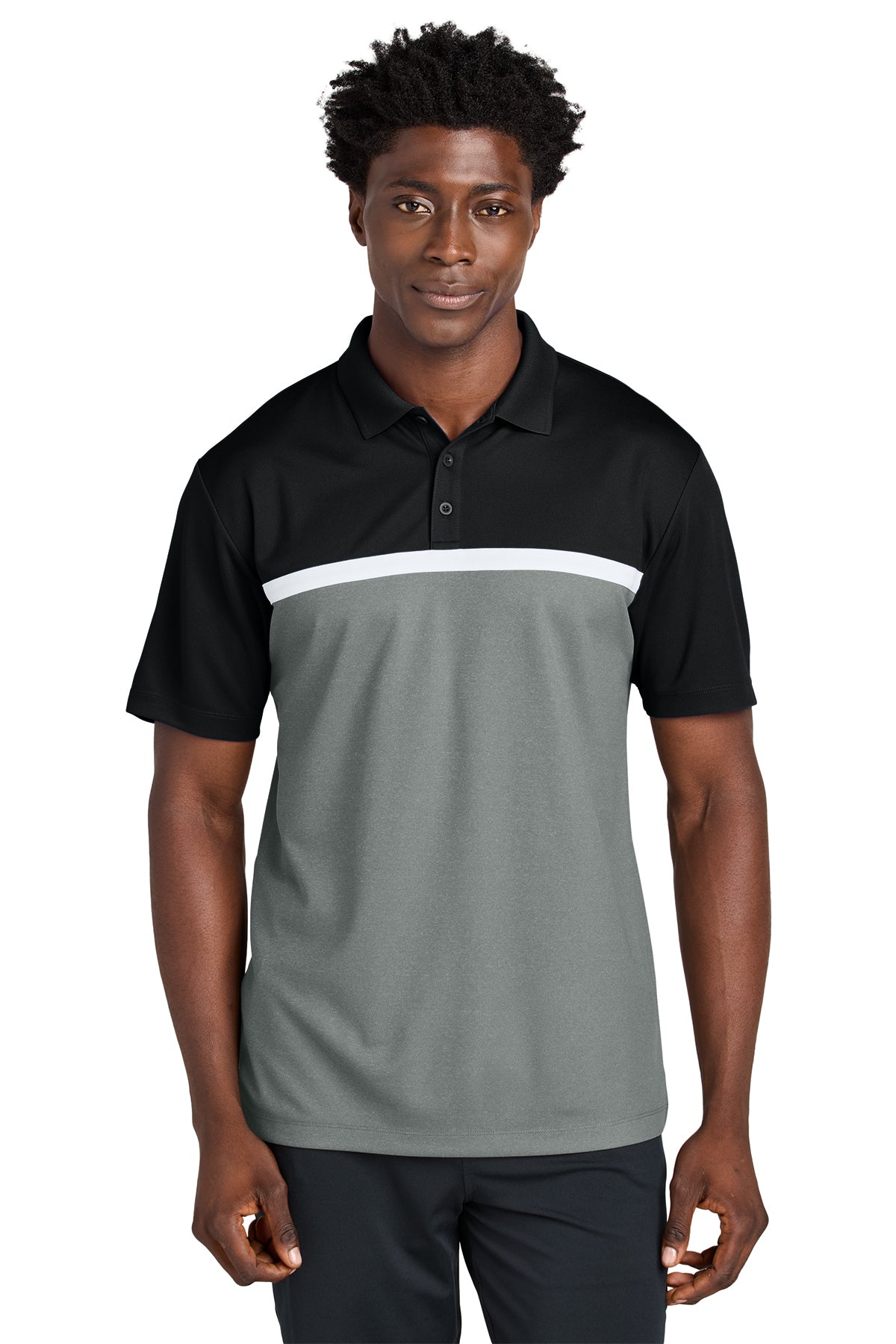 Management - Sport-Tek® UV Micropique Colorblock Polo (ST741-HERRS-MGMT)