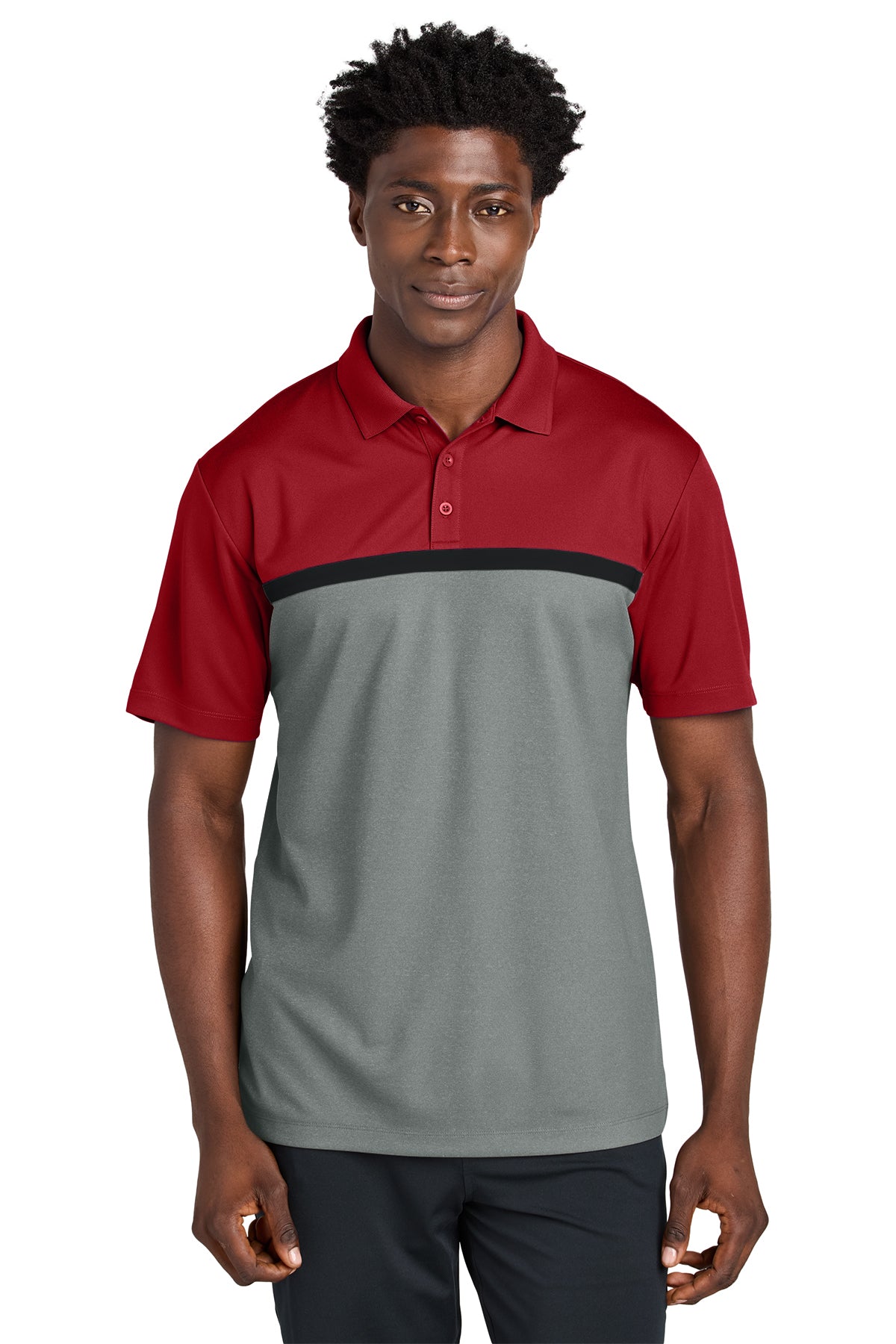 Management - Sport-Tek® UV Micropique Colorblock Polo (ST741-HERRS-MGMT)