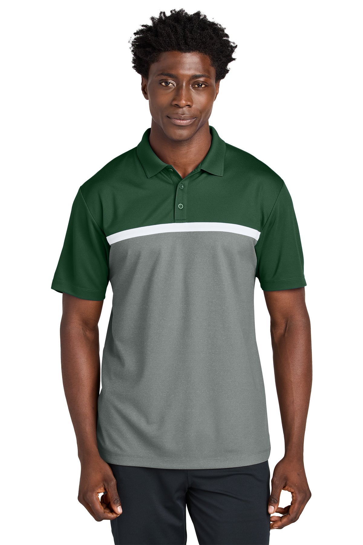 Management - Sport-Tek® UV Micropique Colorblock Polo (ST741-HERRS-MGMT)
