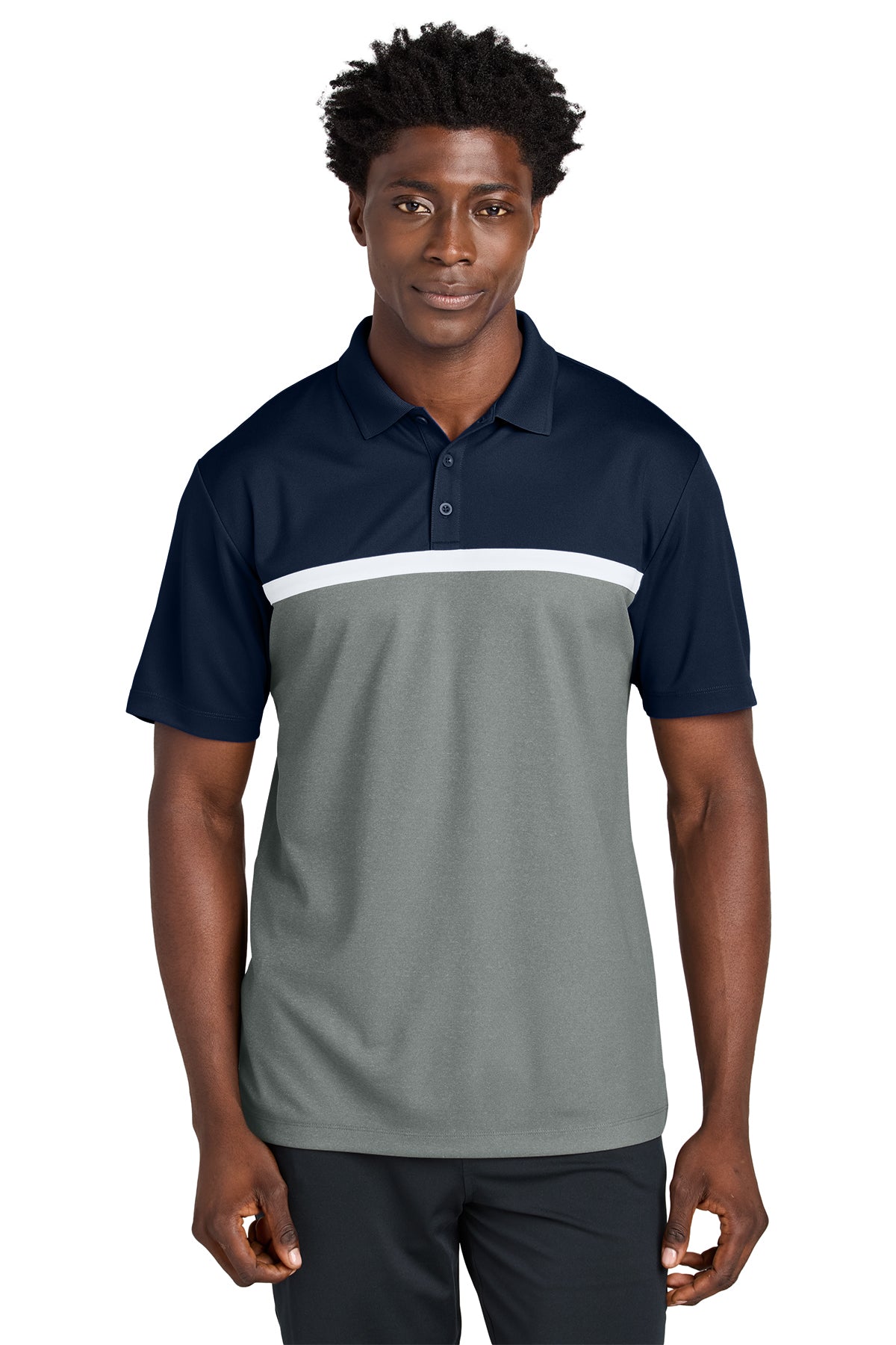 Management - Sport-Tek® UV Micropique Colorblock Polo (ST741-HERRS-MGMT)