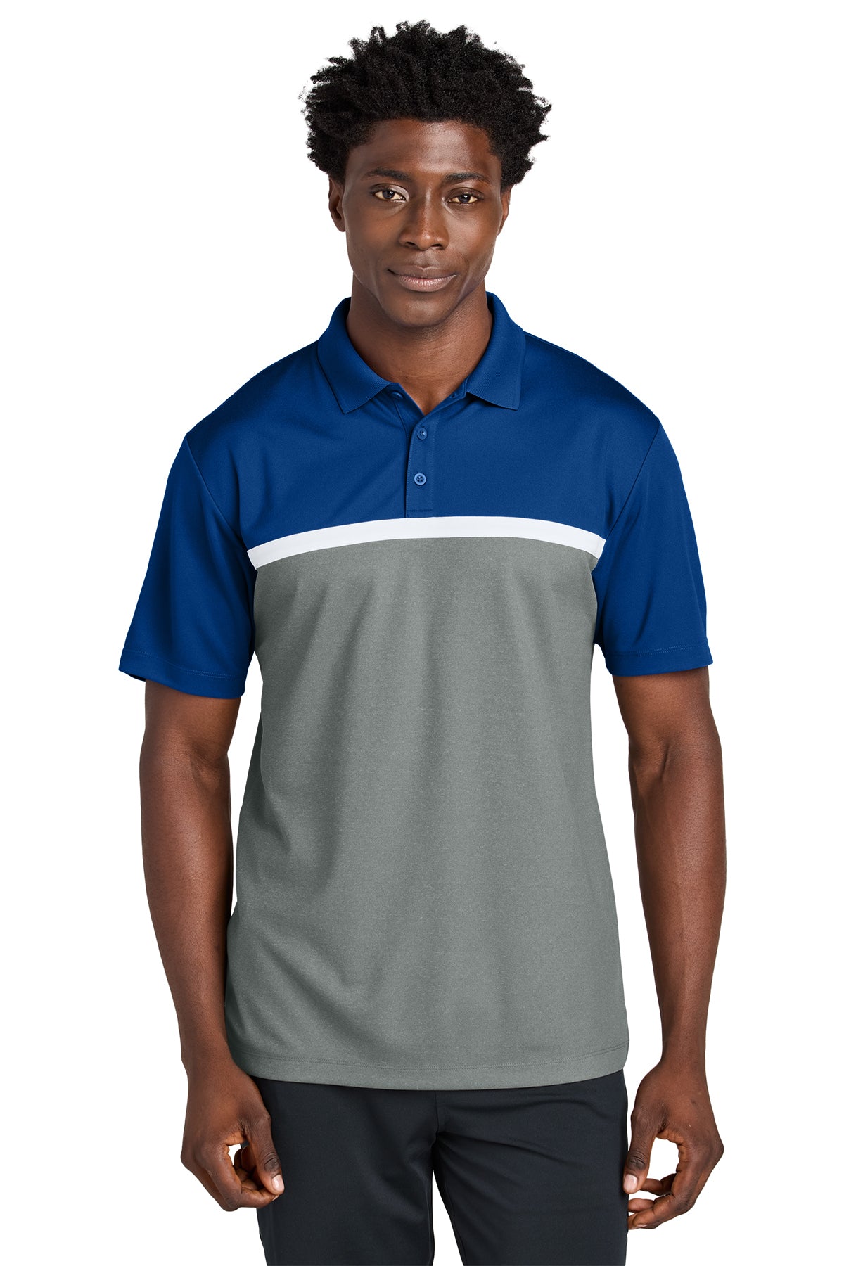 Management - Sport-Tek® UV Micropique Colorblock Polo (ST741-HERRS-MGMT)