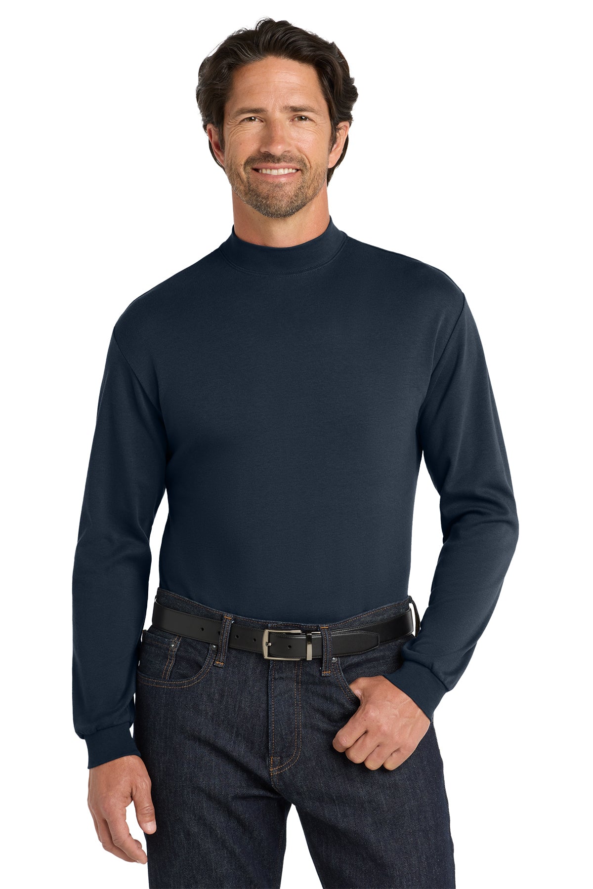 Port Authority® Interlock Knit Mock Turtleneck (K321-HERRS)