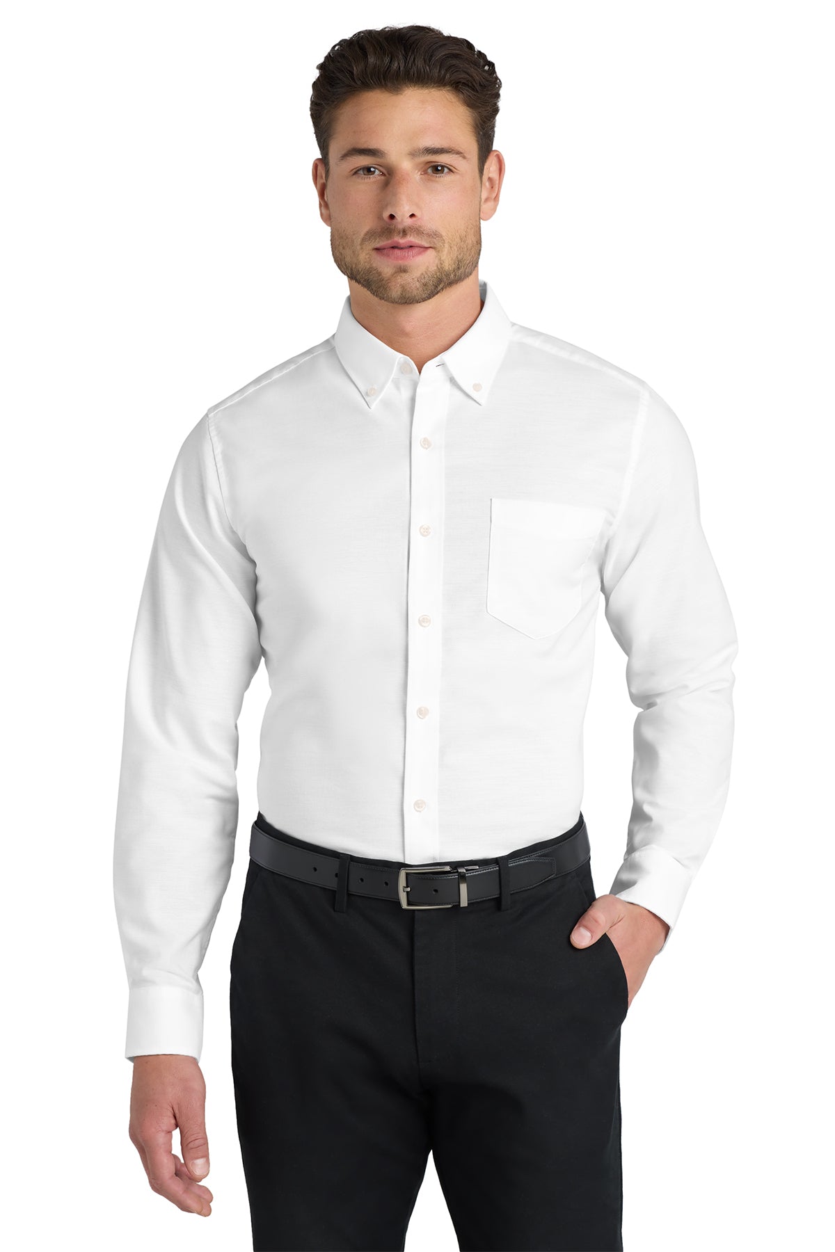 Management - Port Authority® SuperPro™ Oxford Shirt (S658-HERRS-MGMT)