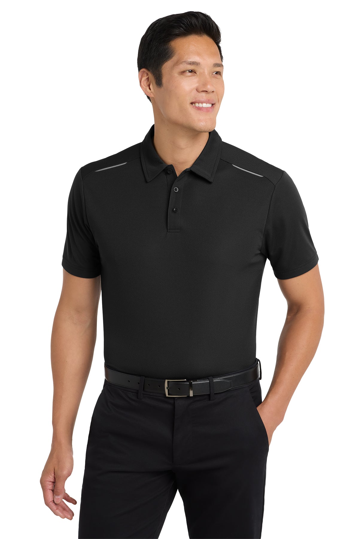 Management -Port Authority Pinpoint Mesh Polo (K580-HERRS-MGMT)