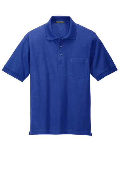 Port Authority® Silk Touch™ Polo with Pocket (K500P-HERRS)