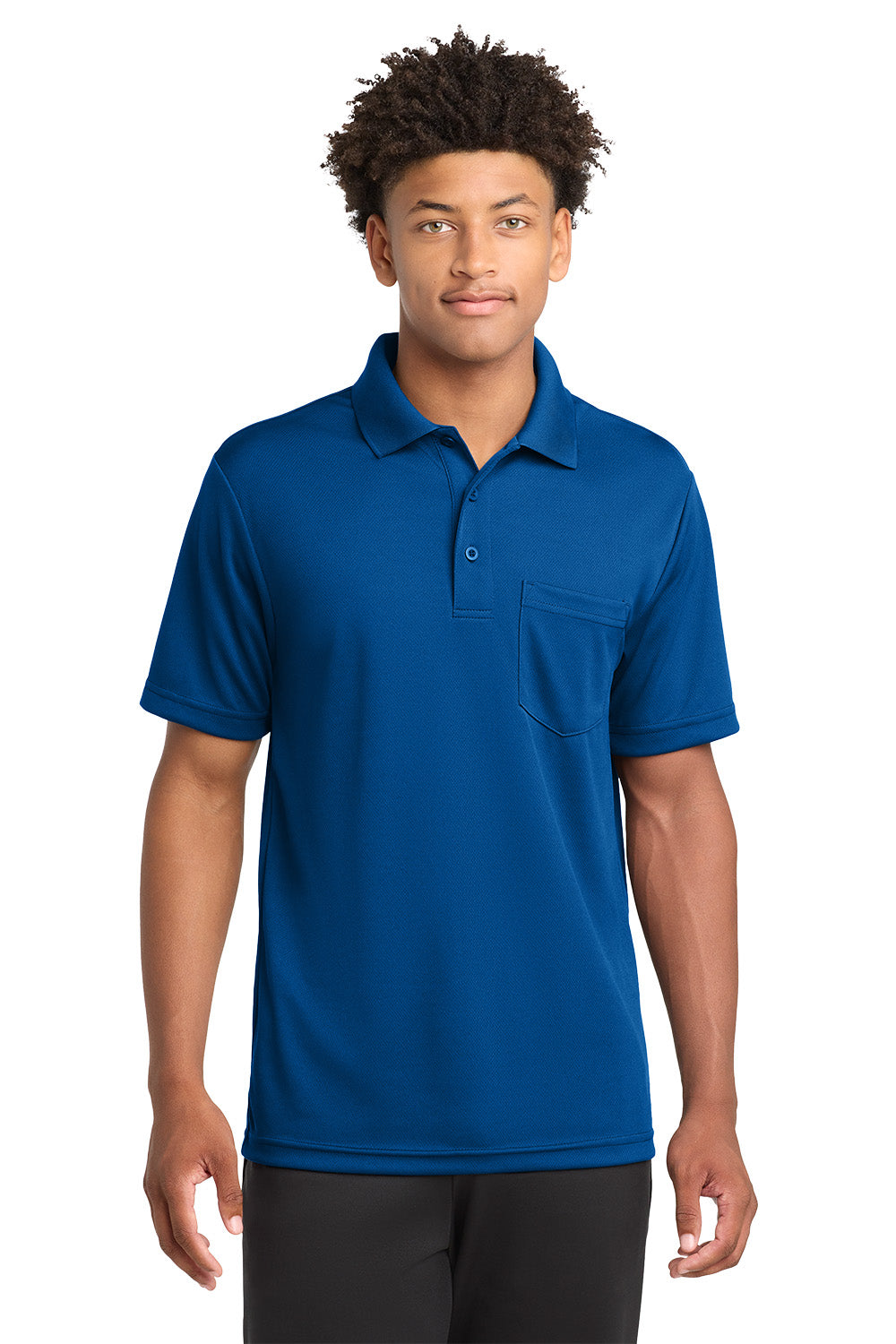Sport-Tek ® PosiCharge ® RacerMesh ® Pocket Polo (ST640P-HERRS)